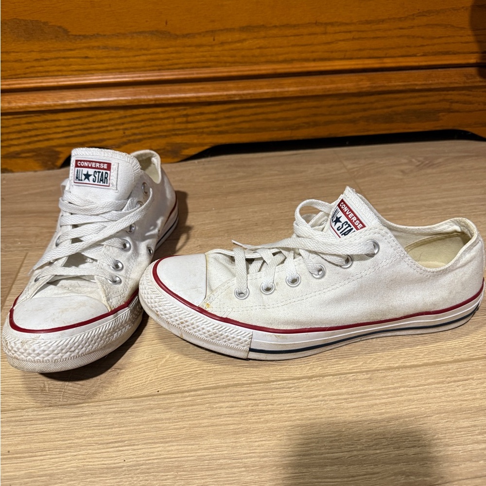 Converse White Canvas Sneakers